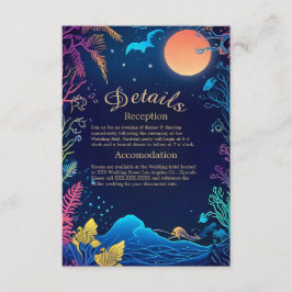 cartão de casamento do vibe da costa azul