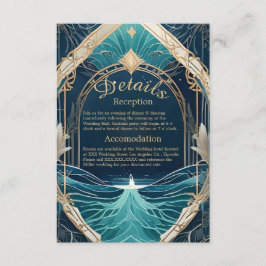 cartão de casamento do vibe da costa azul