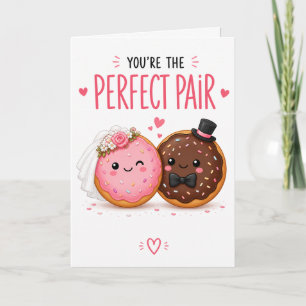 Cartão de Casamento Donut Engraçado – Comida Fofa