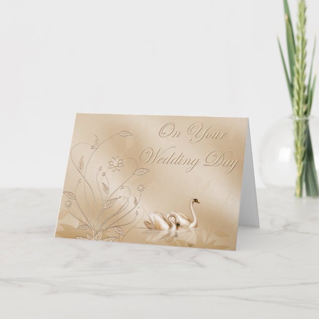 Cartão de Casamento Elegante (Frente)