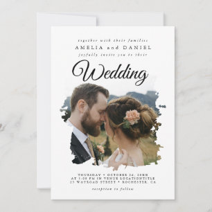 Cartão de Casamento Elegante de BrushAVE