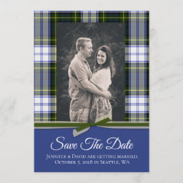 Cartão de casamento em xadrez Gordon Dress para sa