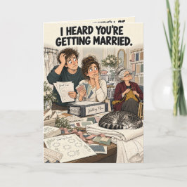 Cartão de Casamento Engraçado | Humor de Avó Knitt