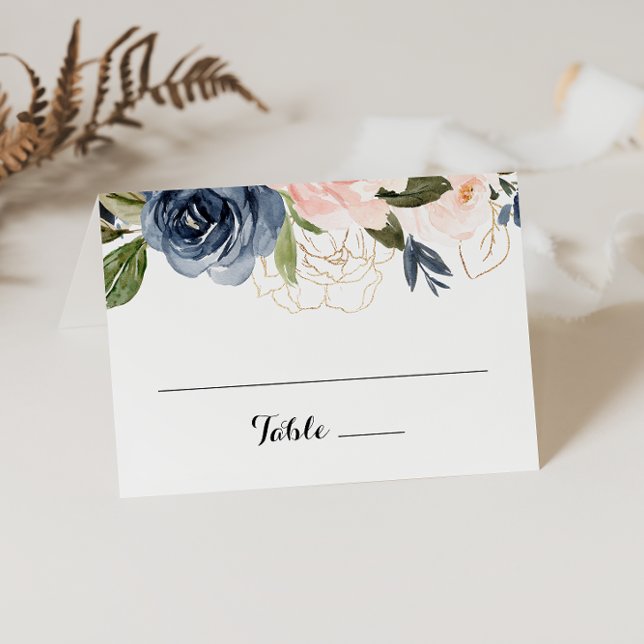 Cartão de Casamento Floral De Inverno Simples Eleg (Criador carregado)