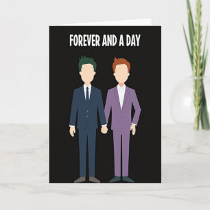 Cartão de Casamento Gay Amor Eterno