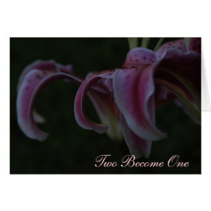 Cartão de casamento - haicai