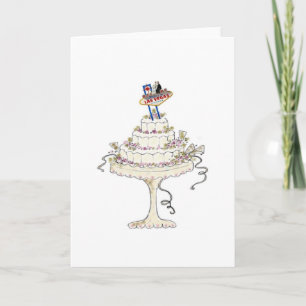 Cartão de Casamento Las Vegas ADICIONE SEU PRÓPRIO