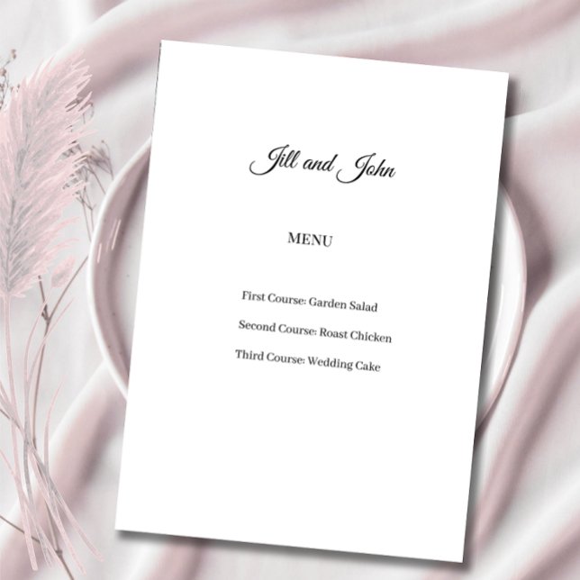 Cartão de Casamento Menu Gótico Vintage Dark Acade (Criador carregado)