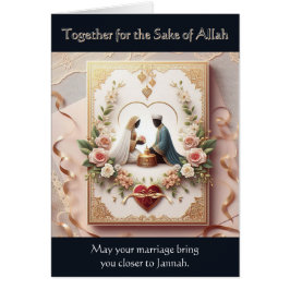 Cartão de Casamento Muçulmano