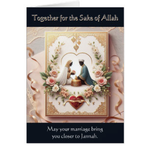 Cartão de Casamento Muçulmano