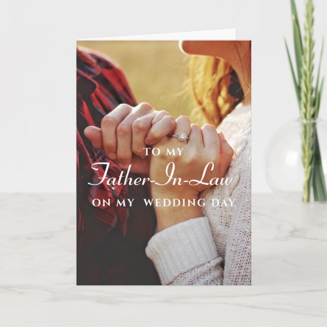 Cartão de Casamento Padre-em-Lei (Frente)