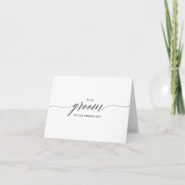 Cartão de Casamento para o Groom, Keepsasael, Nota