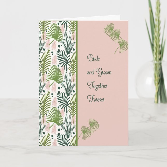 Cartão de Casamento para Tio e Nova Noiva (Frente)