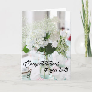 Cartão de Casamento - Parabéns para vocês dois