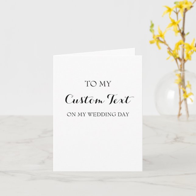 Cartão de Casamento Personalizado (Flor Amarela)