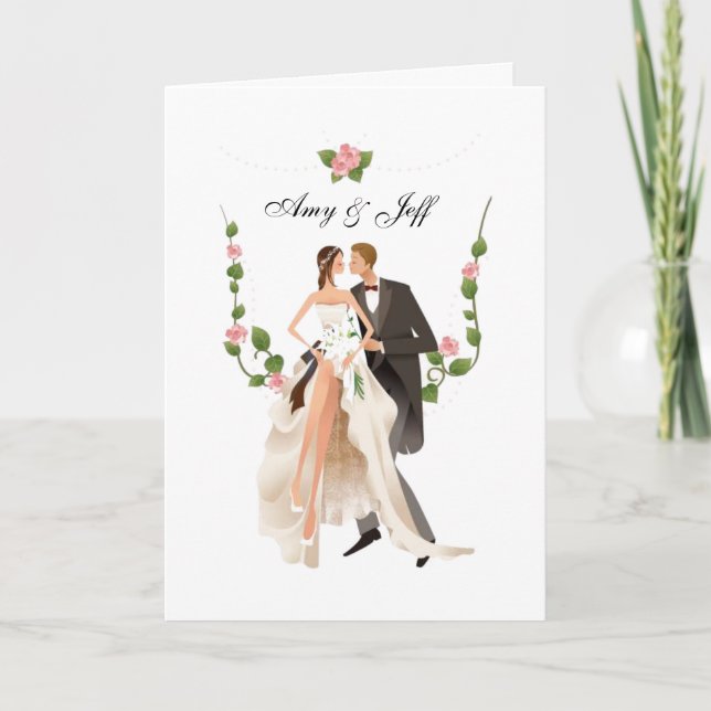 Cartão de Casamento Personalizado (Frente)