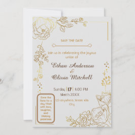 Cartão de Casamento Personalizável