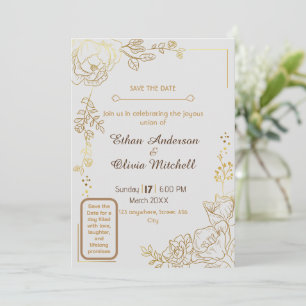 Cartão de Casamento Personalizável