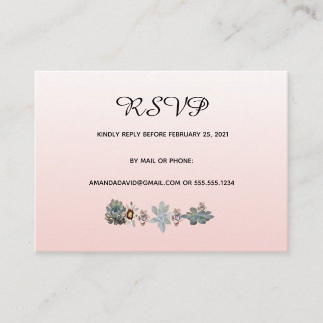 Cartão de casamento RSVP - rosa ouro floral brilha (Frente)
