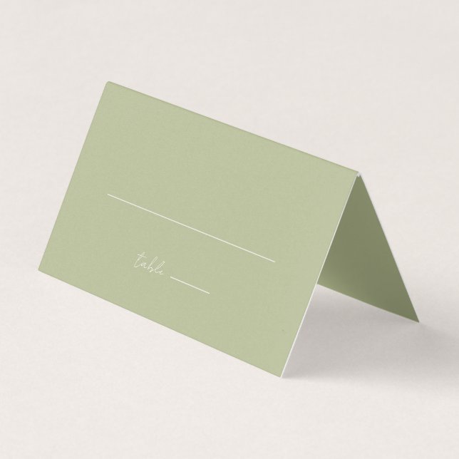Cartão de Casamento Verde Mint Minimalista Simples (Frente)