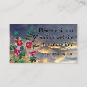 Cartão de casamento Vintage rosa