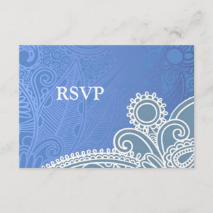 Cartão de Casamento Vitoriano RSVP