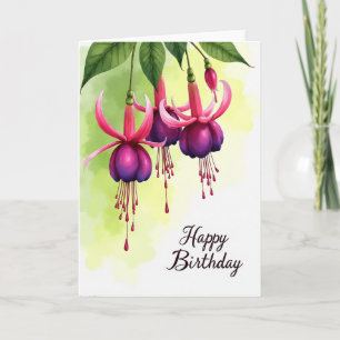 Cartão de Cascata Floral Doce
