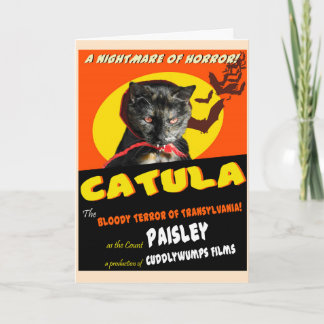 Cartão de Catula o Dia das Bruxas