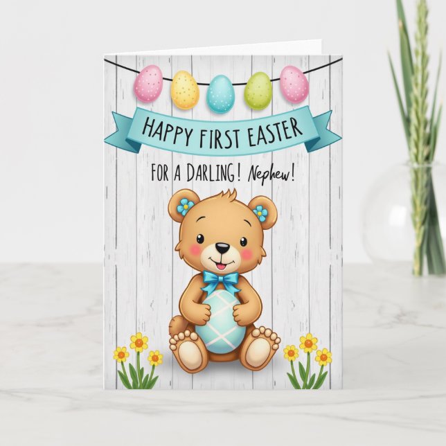 Cartão de Celebração de Abraços de Urso (Frente)