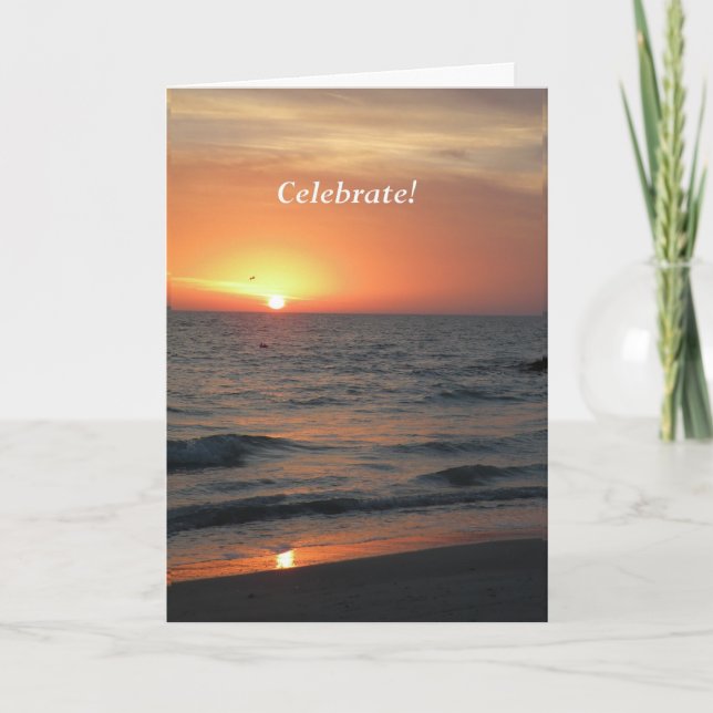 Cartão de Celebração de Aniversário (Frente)