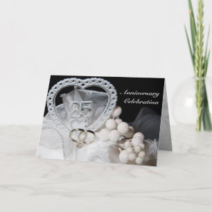 Cartão de Celebração de Aniversário de Casamento d