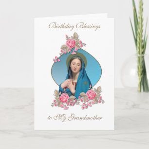 Cartão de Celebração de Bênçãos de Aniversário Vir