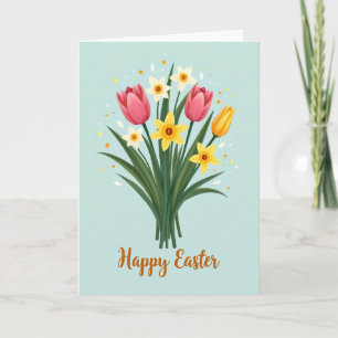 Cartão de Celebração de Confete Floral