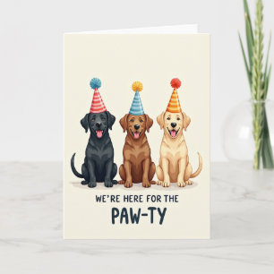 Cartão de Celebração de Festa de Cachorro