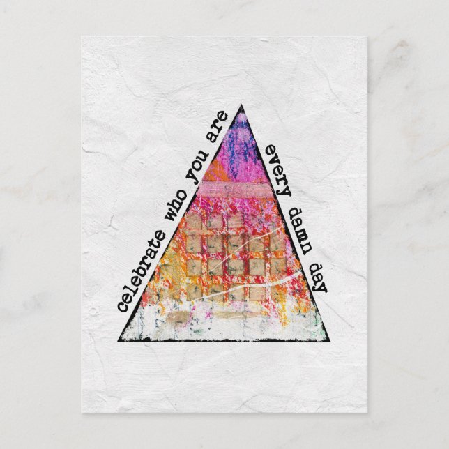 Cartão de Celebração de Quem Você É (Frente)