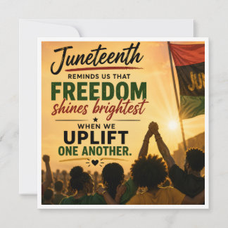 Cartão de Celebração do Juneteenth