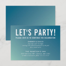 CARTÃO DE CELEBRAÇÃO DO PARTIDO gradiente moderno 