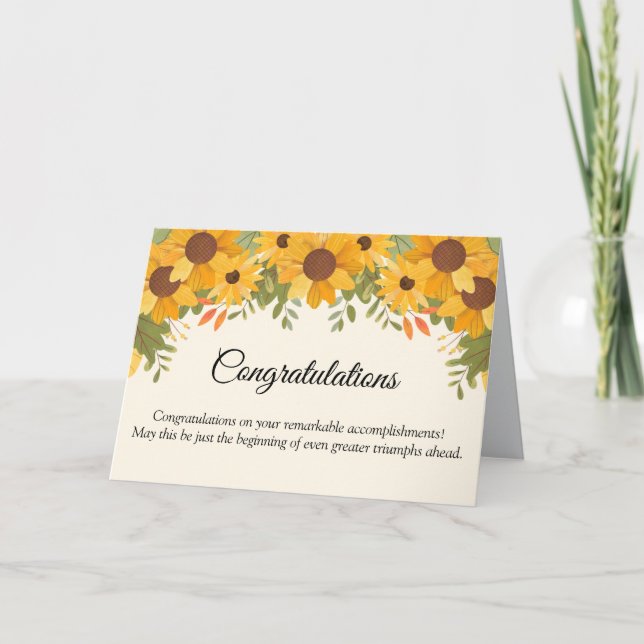 Cartão de Celebração dos Seus Conquistas (Frente)