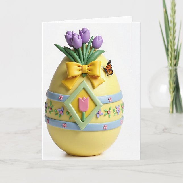 Cartão de Celebração Floral de Primavera (Frente)