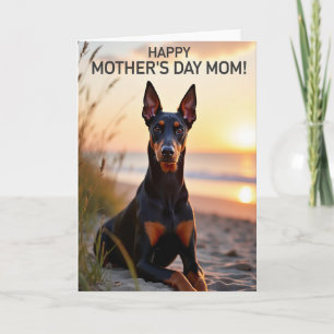 Cartão de Cena do Dia das Mães para Cachorro Amado
