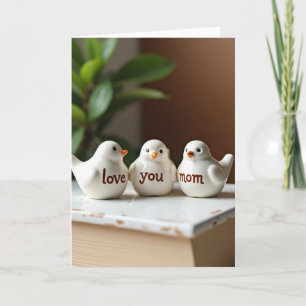 Cartão de Cerâmica Amor Você Mamãe