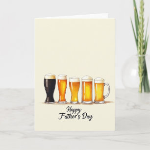 Cartão de Cerveja Refreshing Fathers Day