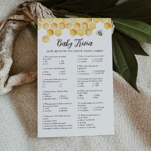 Cartão de Chá de fraldas de Bebê da CalLA Honey Tr