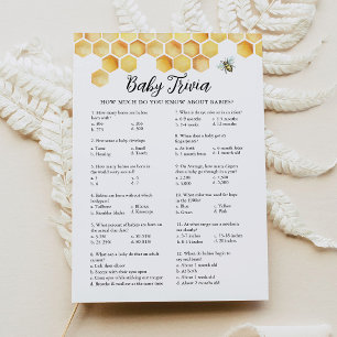 Cartão de Chá de fraldas de Bebê da CalLA Honey Tr