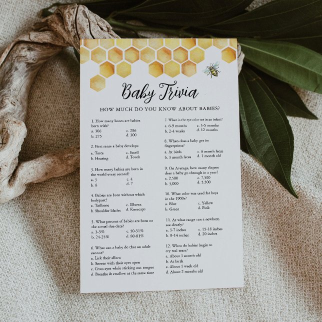 Cartão de Chá de fraldas de Bebê da CalLA Honey Tr (Criador carregado)