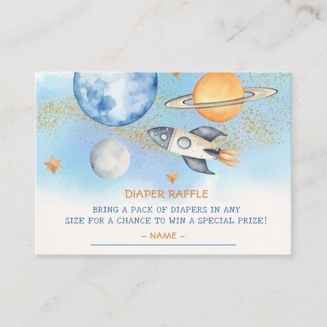 Cartão de Chá de fraldas de Fralda de Carrapato Ex (Frente)