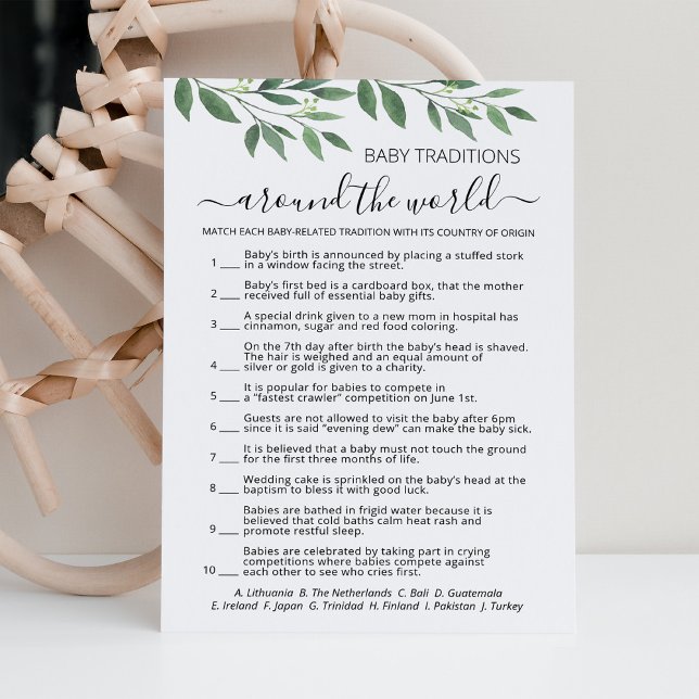 Cartão de Chá de fraldas do jogo Tradição de Bebês (Criador carregado)