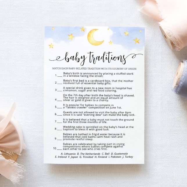 Cartão de Chá de fraldas do jogo Tradição de Bebês (Criador carregado)