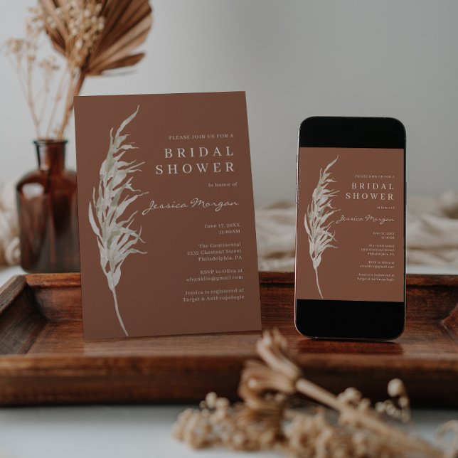 Cartão de Chá de panela Bohemian Terracotta (Criador carregado)