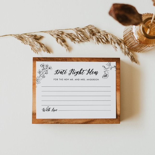 Cartão de Chá de panela Ideias Noturnas de Data Gó (Criador carregado)